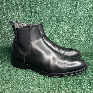 To Boot New York Adam Derrick Chelsea Boots Size 9 Black Leather Made In Italy